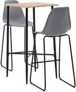 3-piece bar set plastic gray 3050025 - Bar Set