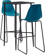 3-piece bar set plastic turquoise 279925 - Bar Set