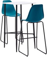 3-piece bar set plastic turquoise 279976 - Bar Set