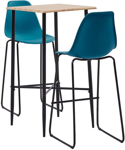 3-piece bar set plastic turquoise 3050027 - Bar Set - Main image