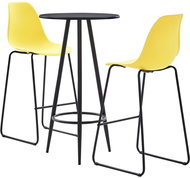 3-piece bar set plastic yellow 279722 - Bar Set