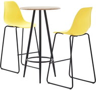 3-piece bar set plastic yellow 279814 - Bar Set