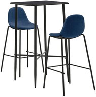 3-piece bar set textile blue 279961 - Bar Set