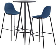 3-piece bar set textile blue 3051127 - Bar Set