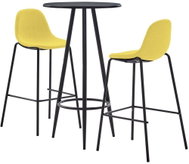 3-piece bar set textile yellow 279754 - Bar Set