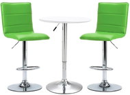 3-piece bar set faux leather white 279650 - Bar Set