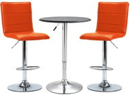 3-piece bar set faux leather black 279637 - Bar Set