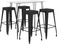 5-piece bar set white-black 3057401 - Bar Set