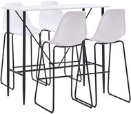 5-piece bar set plastic white 279873 - Bar Set