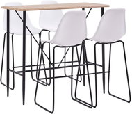 5-piece bar set plastic white 279896 - Bar Set