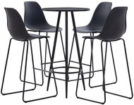 5-piece bar set plastic black 279715 - Bar Set