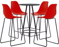 5-piece bar set plastic red 279725 - Bar Set