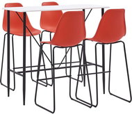5-piece bar set plastic red 279879 - Bar Set