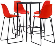 5-piece bar set plastic red 279932 - Bar Set