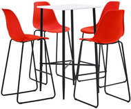 5-piece bar set plastic red 279983 - Bar Set
