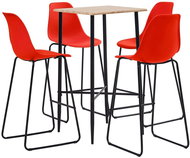 5-piece bar set plastic red 3050034 - Bar Set