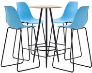 5-piece bar set plastic blue 279813 - Bar Set