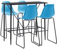 5-piece bar set plastic blue 279854 - Bar Set
