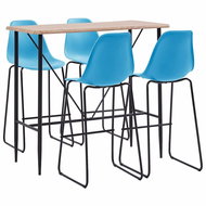 5-piece bar set plastic blue 279900 - Bar Set