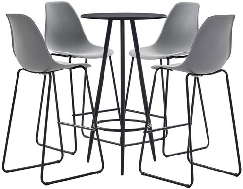 5-piece bar set plastic gray 279717 - Bar Set - Main image