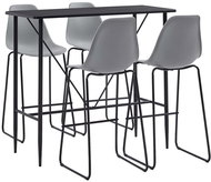 5-piece bar set plastic gray 279852 - Bar Set