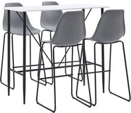 5-piece bar set plastic gray 279875 - Bar Set