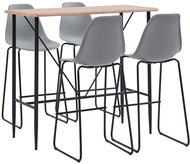 5-piece bar set plastic gray 279898 - Bar Set