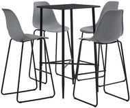 5-piece bar set plastic gray 279924 - Bar Set