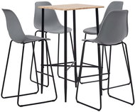 5-piece bar set plastic gray 3050026 - Bar Set