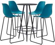 5-piece bar set plastic turquoise 279719 - Bar Set