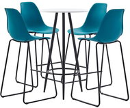 5-piece bar set plastic turquoise 279765 - Bar Set