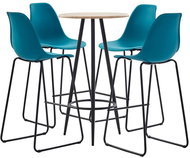 5-piece bar set plastic turquoise 279811 - Bar Set