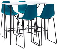 5-piece bar set plastic turquoise 279876 - Bar Set