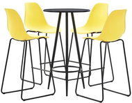 5-piece bar set plastic yellow 279723 - Bar Set