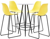 5-piece bar set plastic yellow 279769 - Bar Set