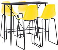 5-piece bar set plastic yellow 279855 - Bar Set