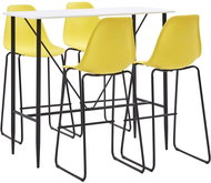 5-piece bar set plastic yellow 279878 - Bar Set