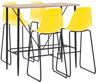 5-piece bar set plastic yellow 279901 - Bar Set