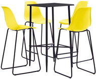 5-piece bar set plastic yellow 279930 - Bar Set