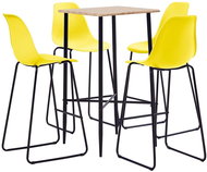 5-piece bar set plastic yellow 3050032 - Bar Set