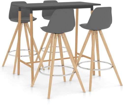 5-piece bar set gray 3056235 - Bar Set - Main image