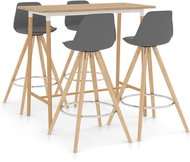 5-piece bar set gray 3056271 - Bar Set