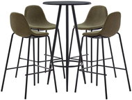 5-piece bar set textile brown 279751 - Bar Set