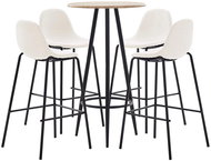 5-piece bar set textile cream 279841 - Bar Set