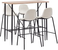 5-piece bar set textile cream 279914 - Bar Set