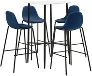 5-piece bar set textile blue 3050013 - Bar Set