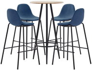 5-piece bar set textile blue 3051171 - Bar Set