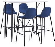 5-piece bar set textile blue 3051187 - Bar Set