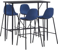 5-piece bar set textile blue 3051296 - Bar Set