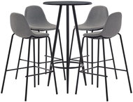 5-piece bar set textile taupe 279757 - Bar Set